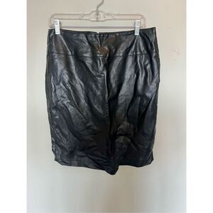 Loft faux leather skirt size 8